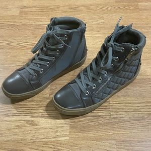 Grey Quilted High Top Juicy Couture Sneakers